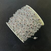 مروارید متری خوشه ای - نقره ای