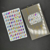 نگین مدل اشک هفت رنگ 13*8