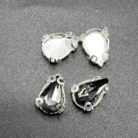 نگین مدل اشک دودی 13*8 - ورق-63-عددی, پایه دار