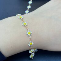 زنجیر بابونه استیل رنگ ثابت