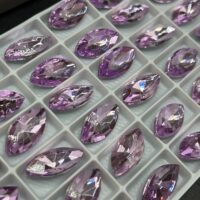نگین مارکیز رنگ یاسی سایز 18*9