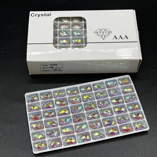 نگین اشک هفت رنگ 14*10