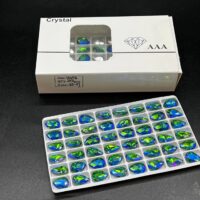 نگین اشک سبز آبی 14*10